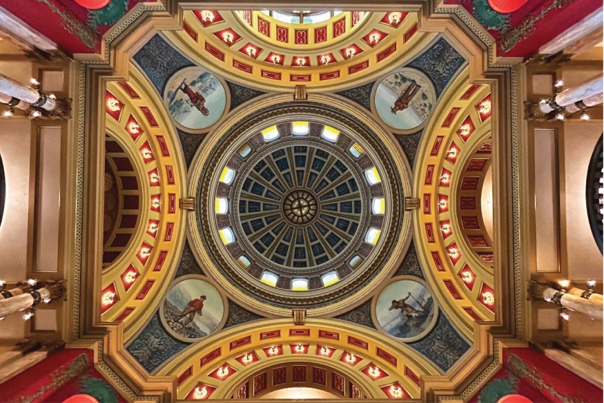 Picture of the inside of the Montana Capitol Dome