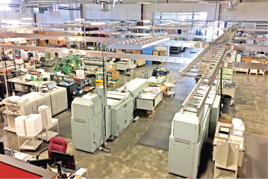 The inside view of State Print and Mail