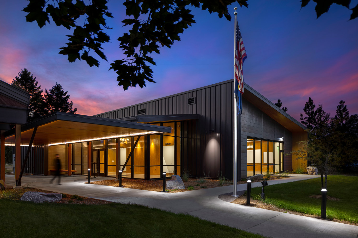 Fish, Wildlife, and Parks Headquarters building in Missoula