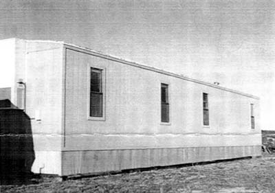 Image of a trailer in Lewistown before the tornado 